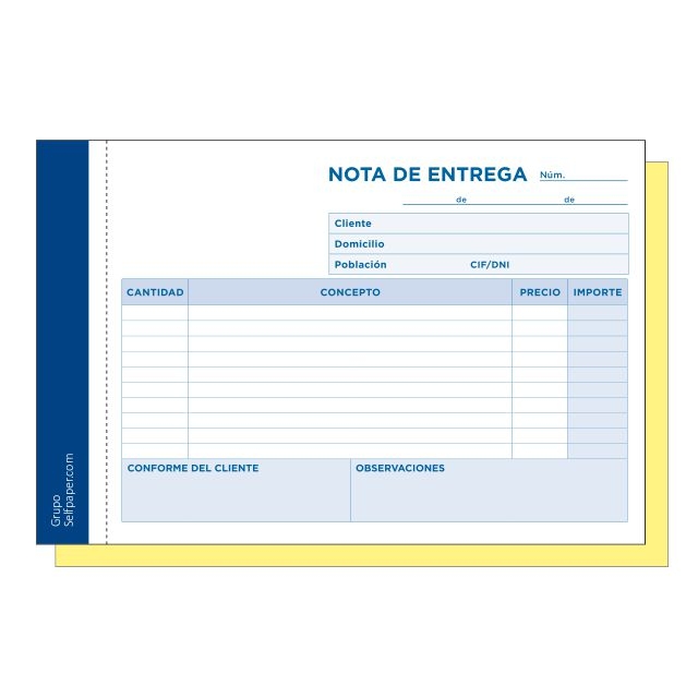 [T229] Talonario Liderpapel Entregas Cuarto Original y Copia T229