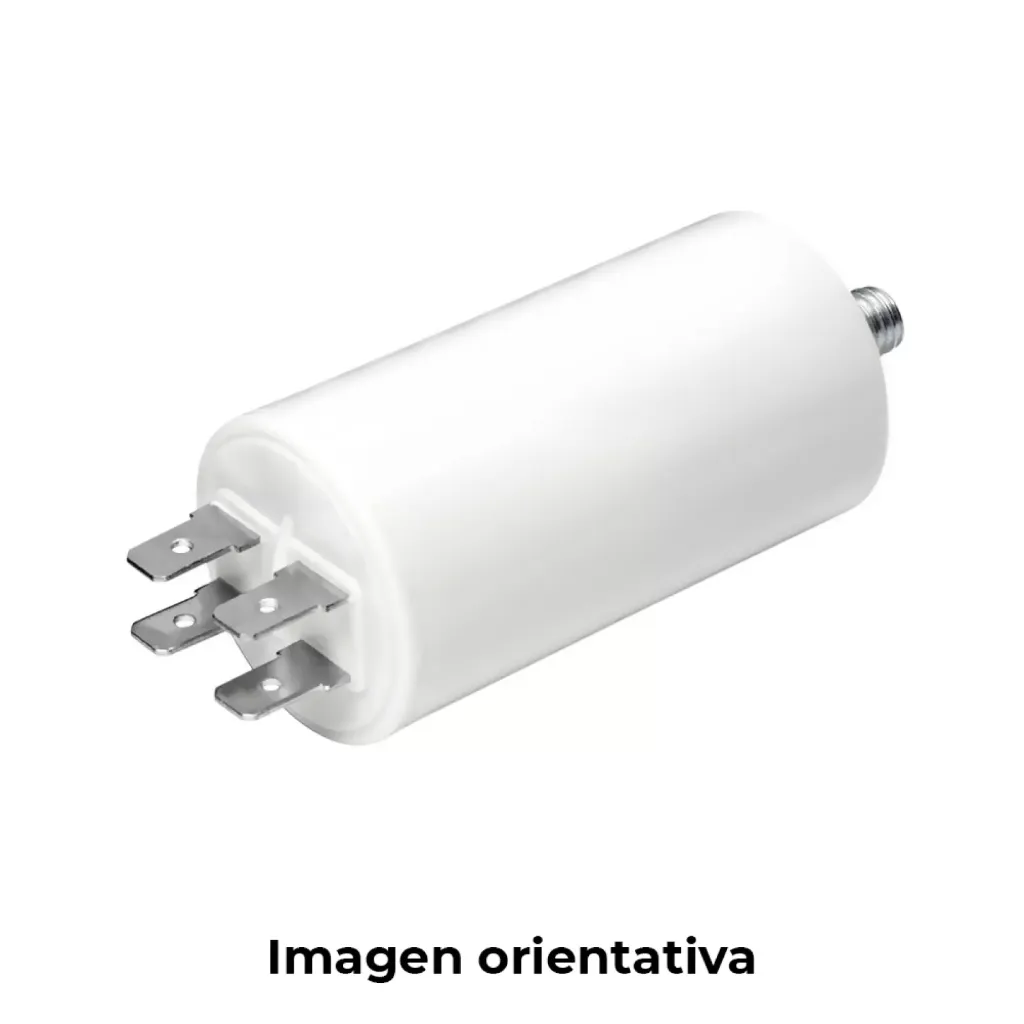 CONDENSADOR MKA 30mF 5% 450V Ø4,4x9cm CON ESPIGA M8 Y FASTON DOBLE