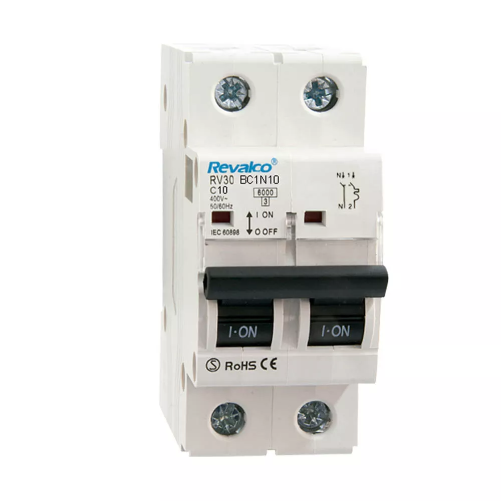MAGNETOTERMICO 1P+N 16A Revalco RV30 BC1N10