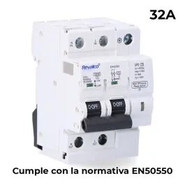 [02514] IGA 2P 32A C 10KA Revalco Protector Sobretensiones Permanentes y Transitorias