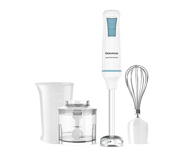 [288611] Batidora de Mano Taurus Robot 1000 Plus Inox 1000W con Accesorios
