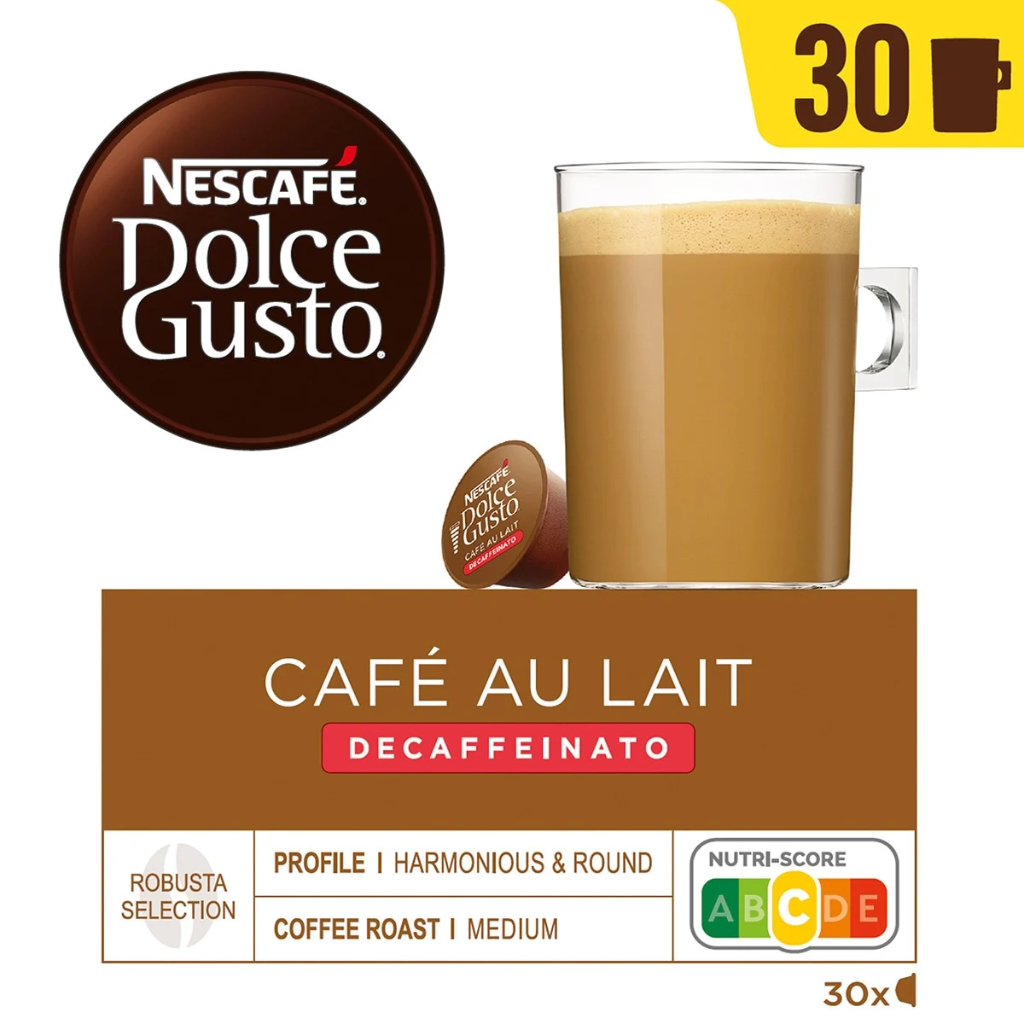 ESTUCHE Dolce Gusto 12583889 CAFE AULAIT DESCAF 30C