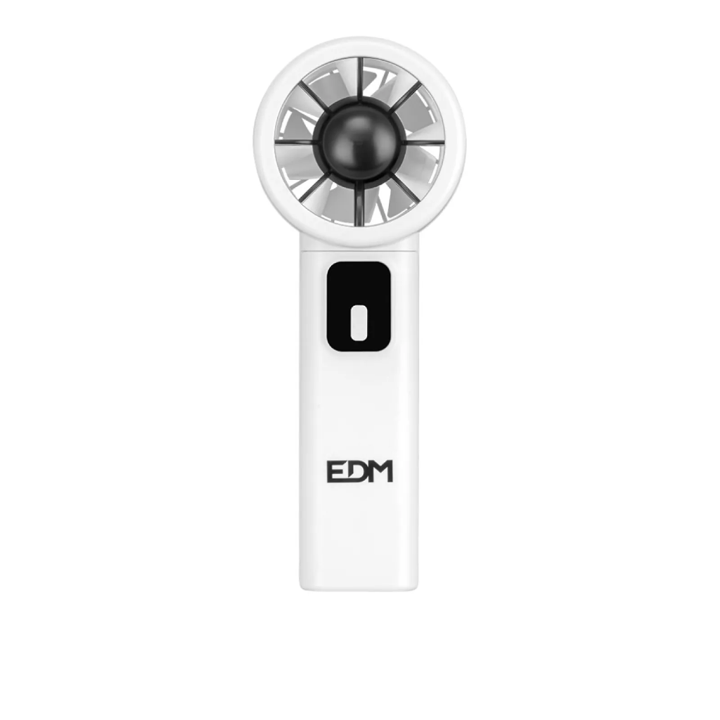 VENTILADOR DE MANO DIGITAL RECARGABLE, 6 x 18,5 cm EDM