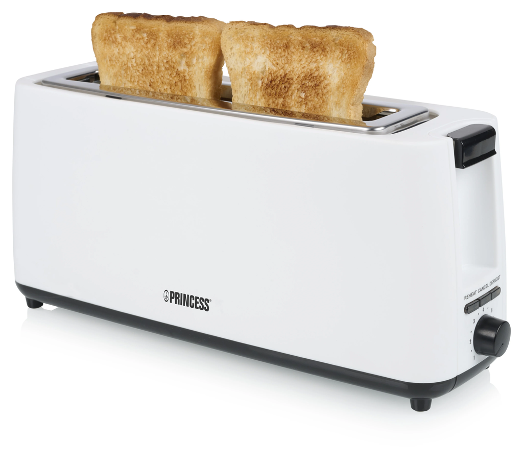 [290679] Tostadora Princess 142338 Ranura Larga Blanca 900W