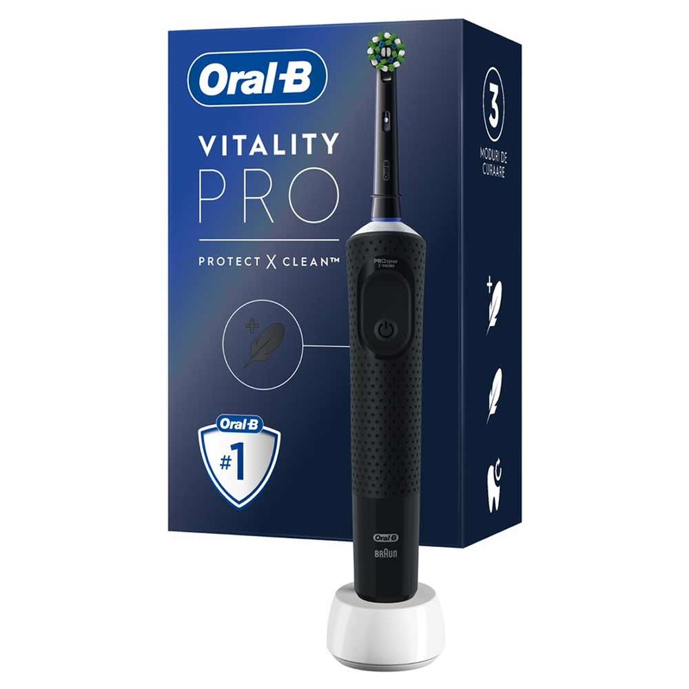 [295637] Oral-B Electric Toothbrush Vitality Pro Black CA HBOX