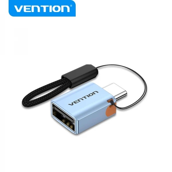 Adaptador OTG USB 3.1 Vention CUBH0/ USB Tipo-C Macho - USB Hembra/ Azul