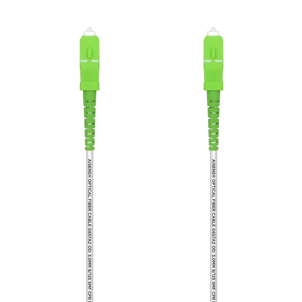 [A152-0493] Cable de Fibra Óptica G657A2 3.0 Aisens A152-0493/ LSZH/ 1m/ Blanco