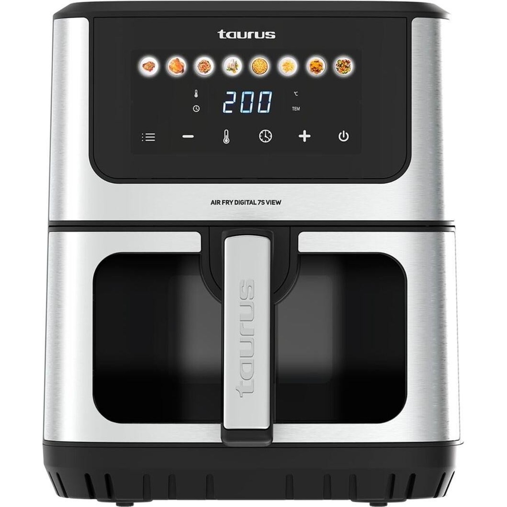 [289656] FREIDORA AIRE TAURUS 7S VIEW 1600W 6,5L VENT 8 Programas