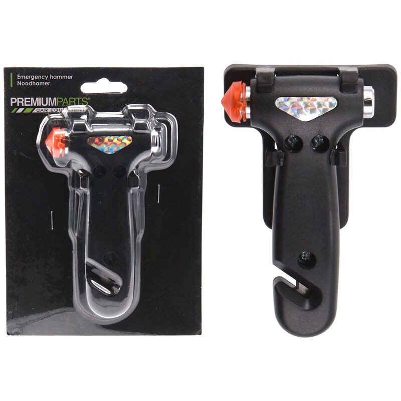 [90360] Martillo de emergencia para coche Rompeventanillas y Cortacinturones