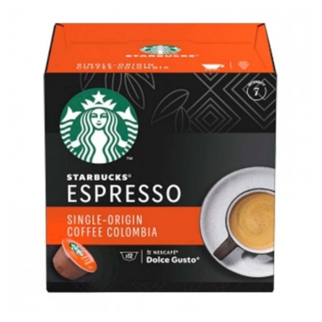 Estuche Dolce Gusto 12553096 COLOMBIA 12 Capsulas Starbucks Espresso