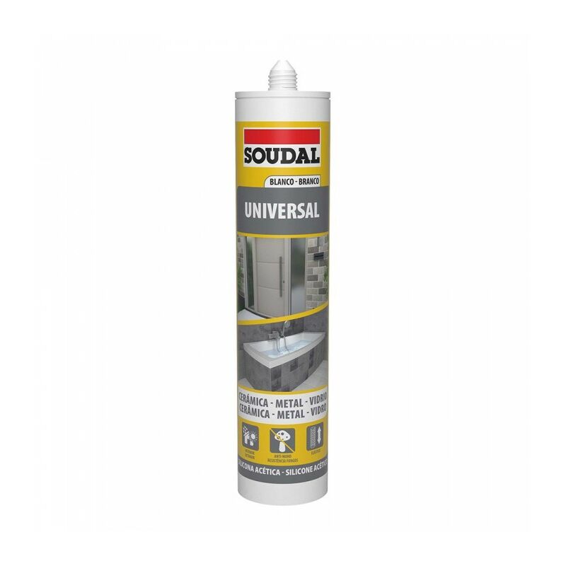 [96411] SILICONA UNIVERSAL BLANCA 280 ml SOUDAL