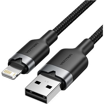 [LANBH] Cable USB Lightning Vention LANBH/ USB Macho - Lightning Macho/ 480Mbps/ 2m/ Negro
