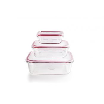 Set 3 Tápers de Borosilicato Ibili 754750 180 ml + 650 ml + 1,5 L